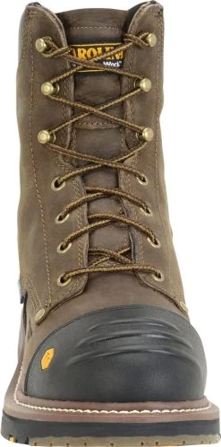 Carolina Boots: Men's CA2559 Brown 8” Composite Toe Workflex Work Boots -Work Shoes Store ca2559 500xauto toe