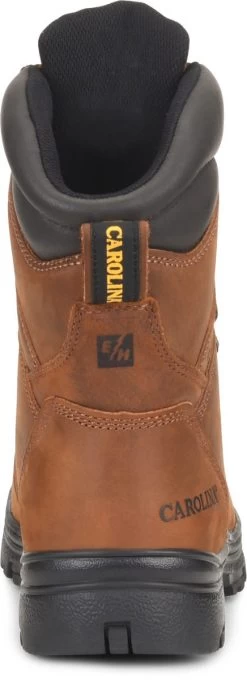Carolina Boots: Men's CA3524 Steel Toe Brown EH Waterproof Work Boots -Work Shoes Store ca3524 500xauto heel 1