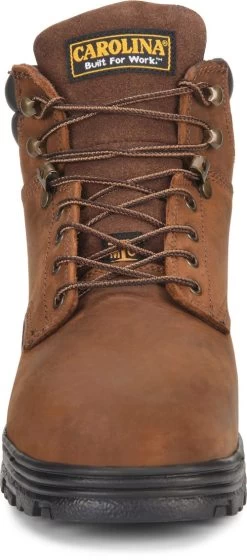 Carolina Boots: Men's CA3527 Brown Steel Toe Internal Met Guard EH Work Boots -Work Shoes Store ca3527 500xauto toe