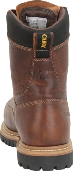 Carolina Boots: Grind CA5529 Composite Toe Men's 8" Work Boots -Work Shoes Store ca5529 500xauto heel