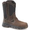 Carolina Boots: Men's CA5557 Brown Composite Toe Subframe 10" Pull On Wellington Waterproof Work Boot