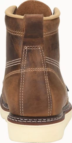 Carolina Boots: Men’s CA7011 Old Town Folklore AMP USA 6” Domestic Moc Toe Wedge Work Boot -Work Shoes Store ca7011 500xauto heel
