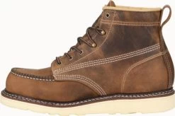 Carolina Boots: Men’s CA7011 Old Town Folklore AMP USA 6” Domestic Moc Toe Wedge Work Boot -Work Shoes Store ca7011 500xauto instep
