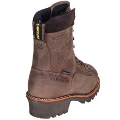 Carolina Boots: Men's Brown 8 Inch Waterproof CA7022 Logger Boots -Work Shoes Store ca7021st carolinab 01 1