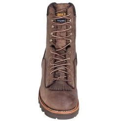 Carolina Boots: Men's Brown 8 Inch Waterproof CA7022 Logger Boots -Work Shoes Store ca7021st carolinaf 01 1