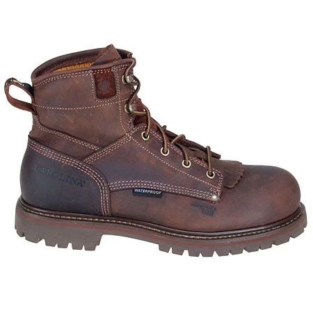 Carolina Boots: Men's Waterproof Brown CA7028 EH Work Boots 6 Carolina Boots: Men's Waterproof Brown CA7028 EH Work Boots - Image 4