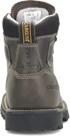 Carolina Boots: Men's CA7532 Grey 6” PitStop Waterproof Comp Toe Work Boots 13 Carolina Boots: Men's CA7532 Grey 6” PitStop Waterproof Comp Toe Work Boots -Work Shoes Store ca7532 500xauto heel