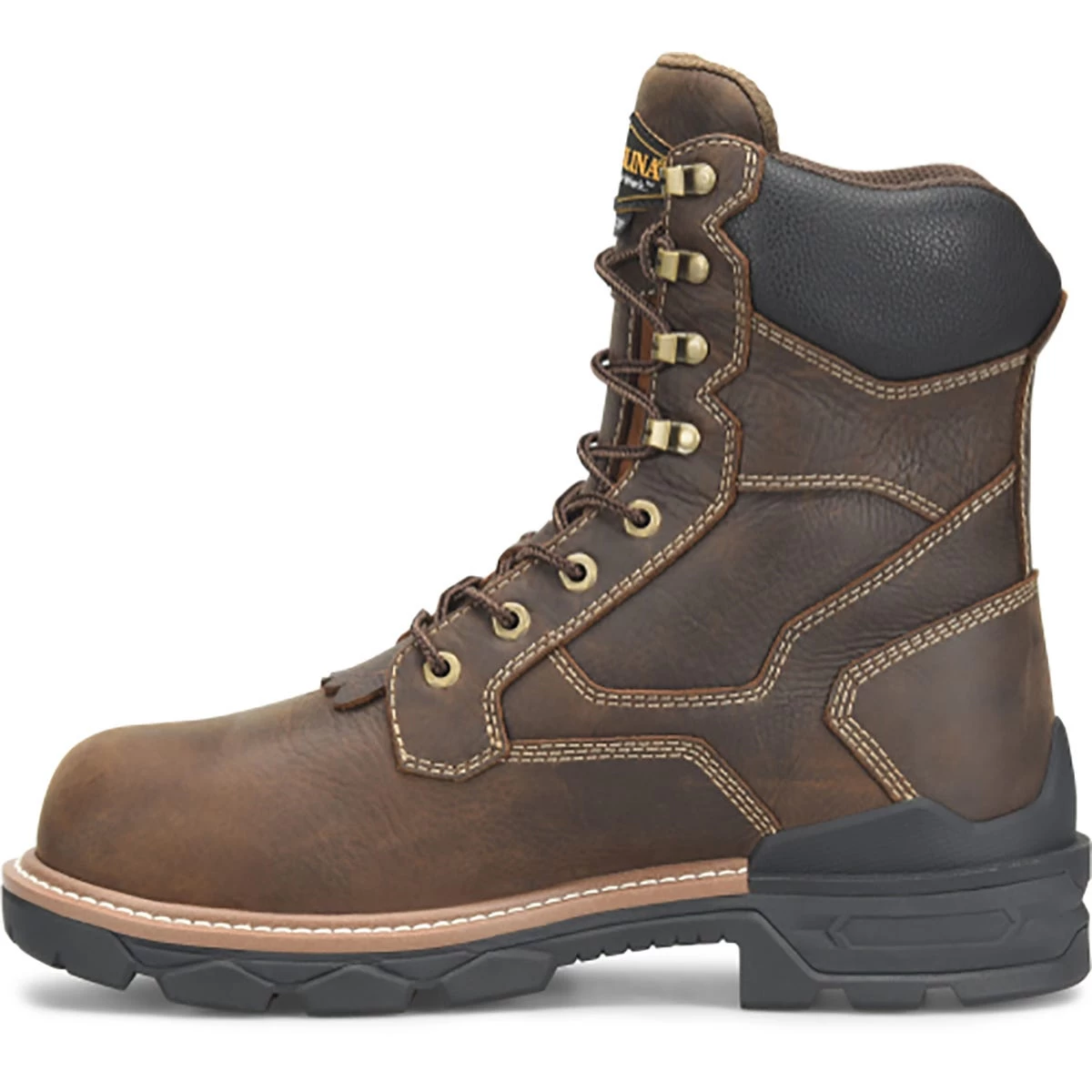 Carolina Boots: Men's CA7838 Brown Composite Toe 8" Contestor Waterproof Insulated Work Boot 5 Carolina Boots: Men's CA7838 Brown Composite Toe 8" Contestor Waterproof Insulated Work Boot - Image 3
