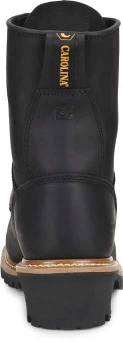 Carolina Boots: Men's CA825 Black 8" Elm Logger Boot 13 Carolina Boots: Men's CA825 Black 8" Elm Logger Boot -Work Shoes Store ca825 500xauto heel