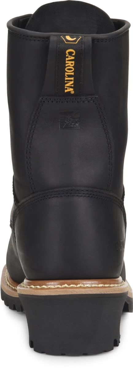 Carolina Boots: Men's CA825 Black 8" Elm Logger Boot 7 Carolina Boots: Men's CA825 Black 8" Elm Logger Boot - Image 5