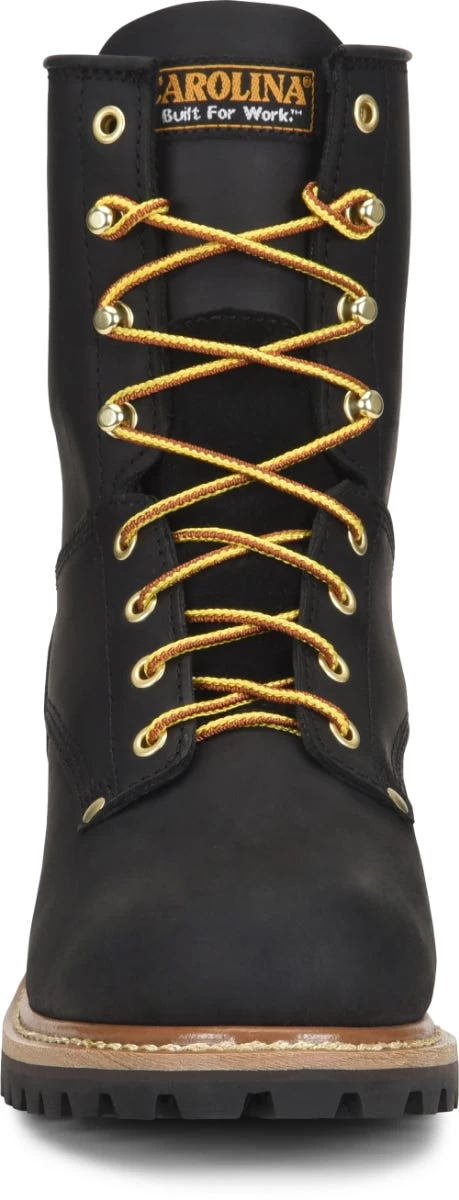 Carolina Boots: Men's CA825 Black 8" Elm Logger Boot 6 Carolina Boots: Men's CA825 Black 8" Elm Logger Boot - Image 4