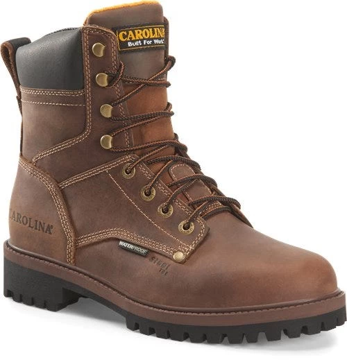 Carolina Boots: Men's CA8585 8" Silvanus Steel Toe Waterproof Work Boot