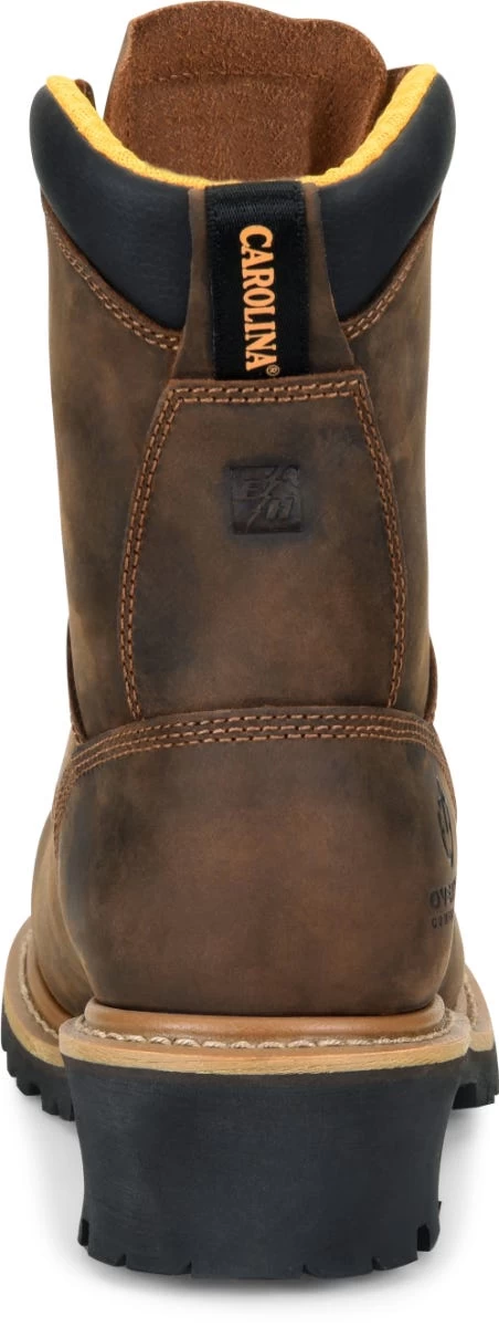 Carolina Boots: Men's CA9853 Brown Poplar 8” Composite Toe Logger Boot 7 Carolina Boots: Men's CA9853 Brown Poplar 8” Composite Toe Logger Boot - Image 5