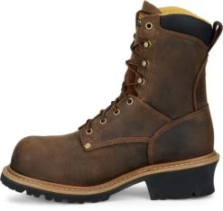 Carolina Boots: Men's CA9853 Brown Poplar 8” Composite Toe Logger Boot 11 Carolina Boots: Men's CA9853 Brown Poplar 8” Composite Toe Logger Boot -Work Shoes Store ca9853 500xauto instep
