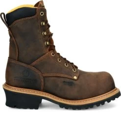 Carolina Boots: Men's CA9853 Brown Poplar 8” Composite Toe Logger Boot 10 Carolina Boots: Men's CA9853 Brown Poplar 8” Composite Toe Logger Boot -Work Shoes Store ca9853 500xauto profile