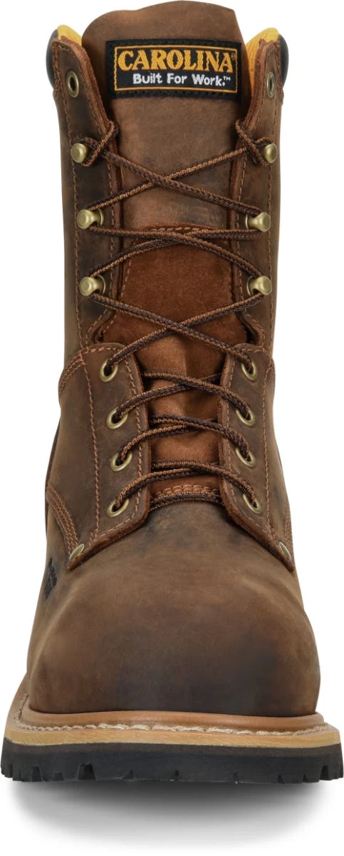 Carolina Boots: Men's CA9853 Brown Poplar 8” Composite Toe Logger Boot 6 Carolina Boots: Men's CA9853 Brown Poplar 8” Composite Toe Logger Boot - Image 4