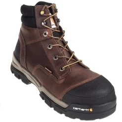 Carhartt Boots: Men's CME6355 Energy 6-Inch Waterproof Composite Toe EH Brown Work Boots -Work Shoes Store carhartt cme6355 p 01
