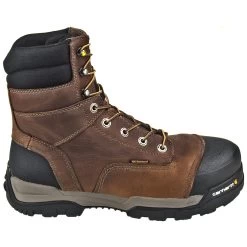 Carhartt Boots: Energy 8-Inch Waterproof EH Composite Toe CME8355 Men's Brown Work Boots -Work Shoes Store carhartt cme8355 o 01 1