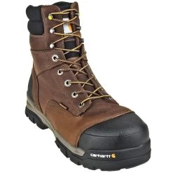 Carhartt Boots: Energy 8-Inch Waterproof EH Composite Toe CME8355 Men's Brown Work Boots -Work Shoes Store carhartt cme8355 p 01 1