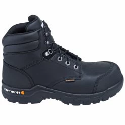 Carhartt Boots: Men's CMF6371 Black 6-Inch Waterproof Composite Toe Rugged Flex EH Boots -Work Shoes Store carhartt cmf 6371 o 01