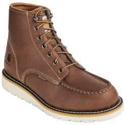 Carhartt Boots: Men's CMW6275 Steel Toe Waterproof Tan EH 6-Inch Wedge Boots 11 Carhartt Boots: Men's CMW6275 Steel Toe Waterproof Tan EH 6-Inch Wedge Boots -Work Shoes Store carhartt cmw6175 p 01 1