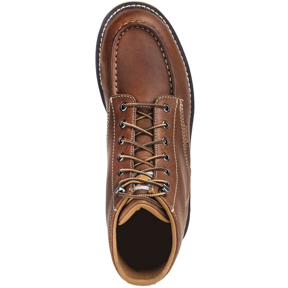 Carhartt Boots: Men's CMW6275 Steel Toe Waterproof Tan EH 6-Inch Wedge Boots 4 Carhartt Boots: Men's CMW6275 Steel Toe Waterproof Tan EH 6-Inch Wedge Boots - Image 2