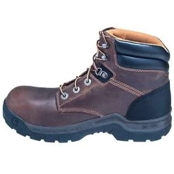 Carhartt Boots: Men's Brown CMF6066 Slip Resistant Leather Work Flex EH Boots -Work Shoes Store carhartt footwear cmf6366 i 01 1
