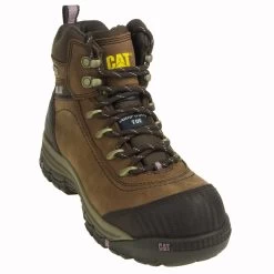 Caterpillar Boots: Women's Ally 90760 Brown Composite Toe Work Boots -Work Shoes Store cat p90760 p 001