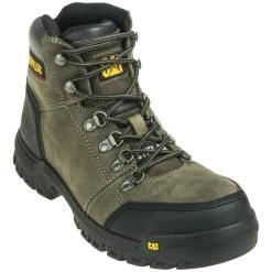 Caterpillar Boots: Men's Outline Grey 90802 EH Steel Toe Boots
