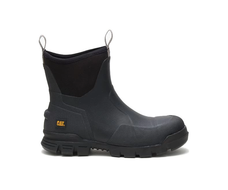 Caterpillar Boots: Unisex P724104 Black Stormers Waterproof Rubber Work Boot 3 Caterpillar Boots: Unisex P724104 Black Stormers Waterproof Rubber Work Boot