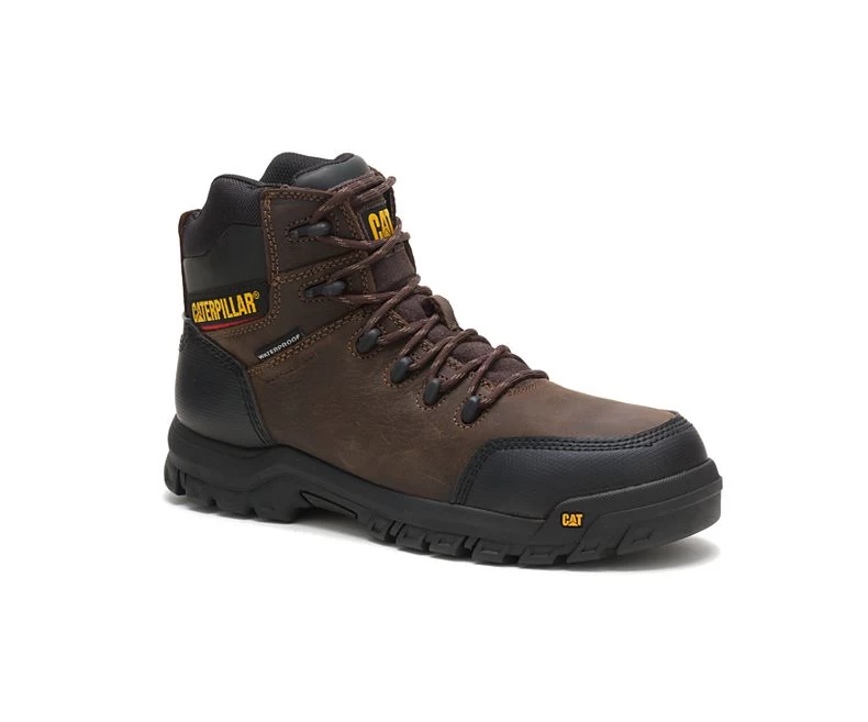 Caterpillar Boots: Men's P90977 Brown Resorption Composite Toe Waterproof Work Boot 4 Caterpillar Boots: Men's P90977 Brown Resorption Composite Toe Waterproof Work Boot - Image 2