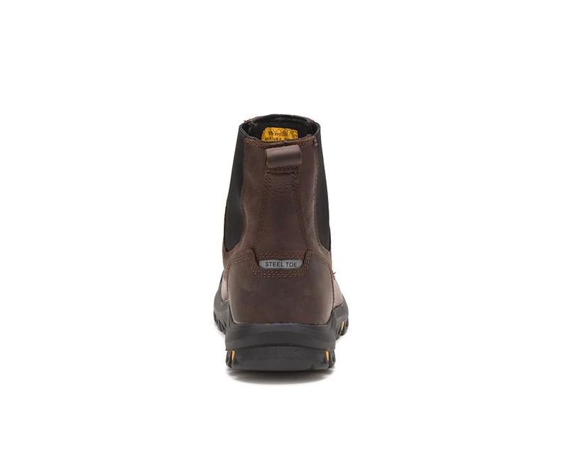 Caterpillar Boots: Men's P91026 Brown Wheelbase Steel Toe Work Boot 6 Caterpillar Boots: Men's P91026 Brown Wheelbase Steel Toe Work Boot - Image 4