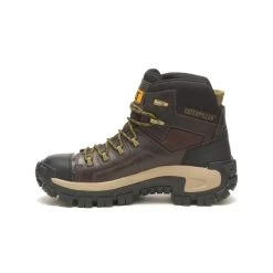 Caterpillar Boots: Men's P91541 Coffee Bean Composite Toe Invader Hiker Waterproof Work Boot -Work Shoes Store catm p91541 032122 s23 180