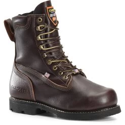 Carolina Boots: Men's CA518 Brown Steel Toe INT 2.0 Domestic Broad Toe Winged D3O Internal MetGuard Work Boot