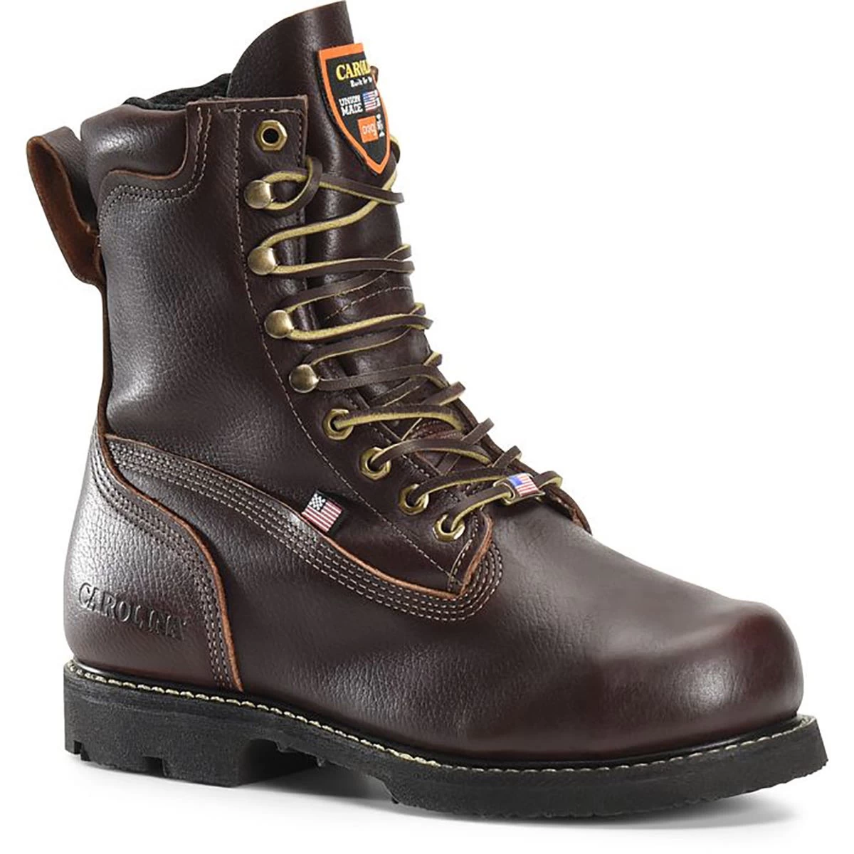 Carolina Boots: Men's CA518 Brown Steel Toe INT 2.0 Domestic Broad Toe Winged D3O Internal MetGuard Work Boot 3 Carolina Boots: Men's CA518 Brown Steel Toe INT 2.0 Domestic Broad Toe Winged D3O Internal MetGuard Work Boot