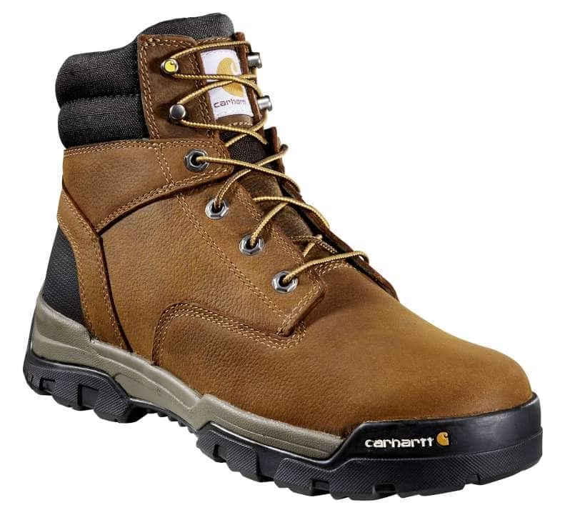 Carhartt Boots: Men's CME6047 Brown Oil Tanned Ground Force 6-Inch Soft Toe Waterproof Work Boot 3 Carhartt Boots: Men's CME6047 Brown Oil Tanned Ground Force 6-Inch Soft Toe Waterproof Work Boot