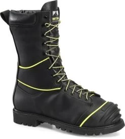 Matterhorn Boots: Men's CV12000 Black Steel Toe 10" Internal Metguard Waterproof Lace To Toe Work Boot