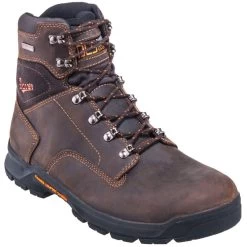 Danner Boots: Men's 12435 Waterproof Brown Leather Crafter Slip-Resistant Boots -Work Shoes Store danner 12433 p 01 1
