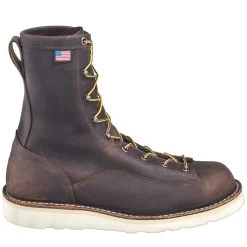 Danner Boots: Men's 15556 USA-Made Brown EH Bull Run Work Boots -Work Shoes Store danner 15556 o 01 1