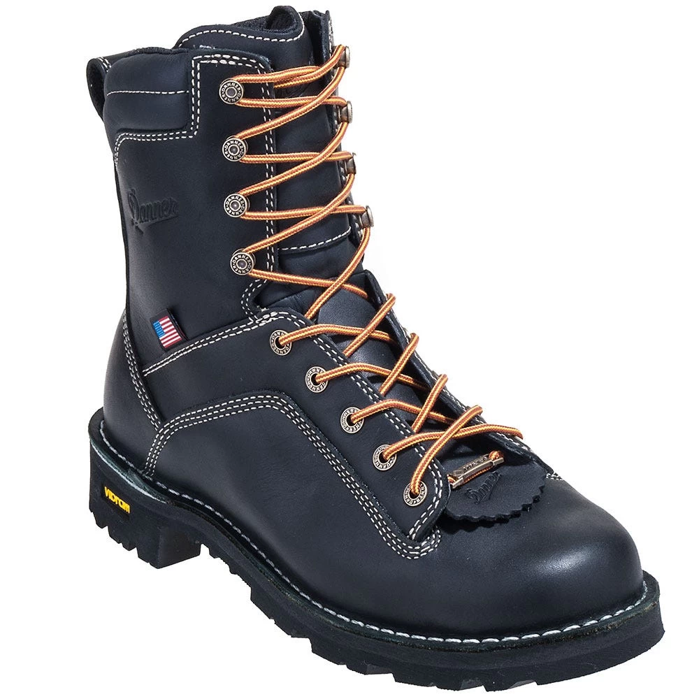 Danner Boots: Men's 17309 Black EH USA-Made Waterproof 8 Inch Quarry Work Boots 5 Danner Boots: Men's 17309 Black EH USA-Made Waterproof 8 Inch Quarry Work Boots - Image 3