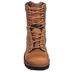 Danner Boots: Men's 17315 EH Brown Waterproof USA-Made Quarry Boots -Work Shoes Store danner 17315 f 01