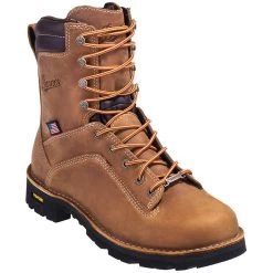 Danner Boots: Men's 17315 EH Brown Waterproof USA-Made Quarry Boots -Work Shoes Store danner 17315 p 01