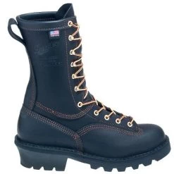 Danner Boots: Men's 18102 Black USA-Made Flashpoint Fire-Resistant Boots -Work Shoes Store danner 18102 o 01
