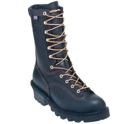 Danner Boots: Men's 18102 Black USA-Made Flashpoint Fire-Resistant Boots -Work Shoes Store danner 18102 p 01