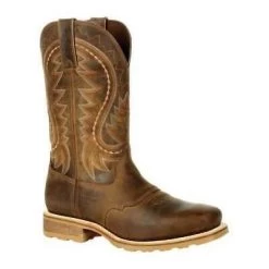 Durango Boots: Men's DDB0297 Brown Maverick Pro Steel Toe Waterproof Pull On Square Toe Work Boot -Work Shoes Store ddb0297