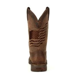 Durango Boots: Men's DDB0314 Brown Rebel Distressed Flag Pull On Square Toe Western Boot 15 Durango Boots: Men's DDB0314 Brown Rebel Distressed Flag Pull On Square Toe Western Boot -Work Shoes Store ddb0314 back