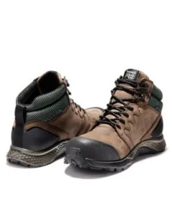 Timberland Pro Boots: Men's A1ZRC Brown Green Reaxion Composite Toe Waterproof Hiker -Work Shoes Store detail tb0a1zrc 214 a 5