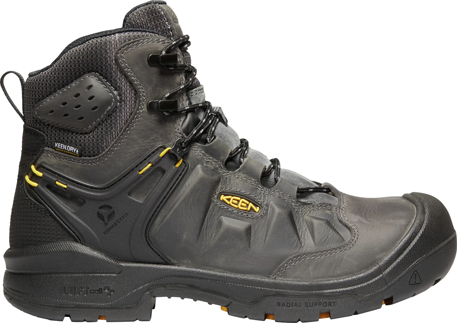 Keen Utility: Men's 1021469 Dover 6" Magnet Black Carbon Fiber Waterproof Work Boot 3 Keen Utility: Men's 1021469 Dover 6" Magnet Black Carbon Fiber Waterproof Work Boot