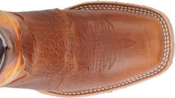 Double H Boots: Men's DH4400 Brown 12" Mickey ICE Roper Domestic Wide Square Toe Cowboy Boot -Work Shoes Store dh4400 500xauto top