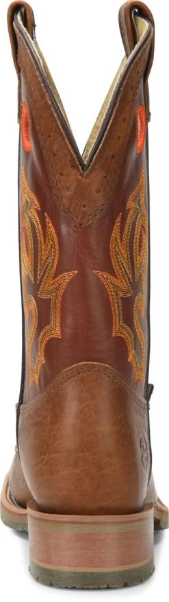 Double H Boots: Men's DH5400 Brown Square Steel Toe ICE Roper 13" Pull On Cowboy Boot 12 Double H Boots: Men's DH5400 Brown Square Steel Toe ICE Roper 13" Pull On Cowboy Boot -Work Shoes Store dh5400 500xauto heel